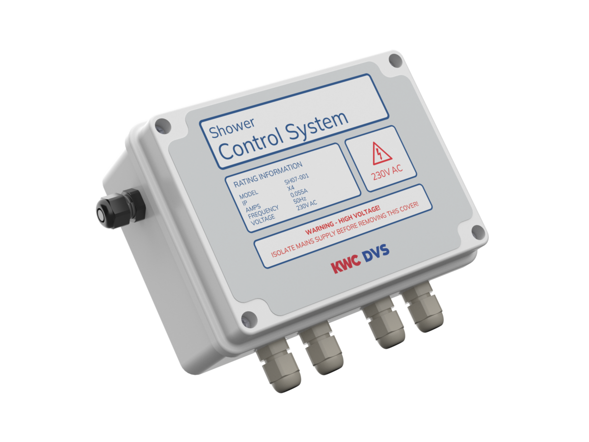 Shower control system for 1 or 2 showers (control box only)