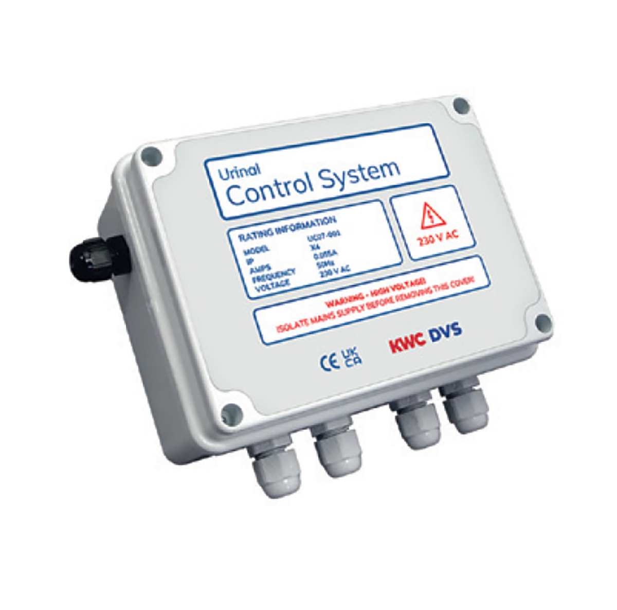 Urinal control system for 1 or 2 urinals (control box only)