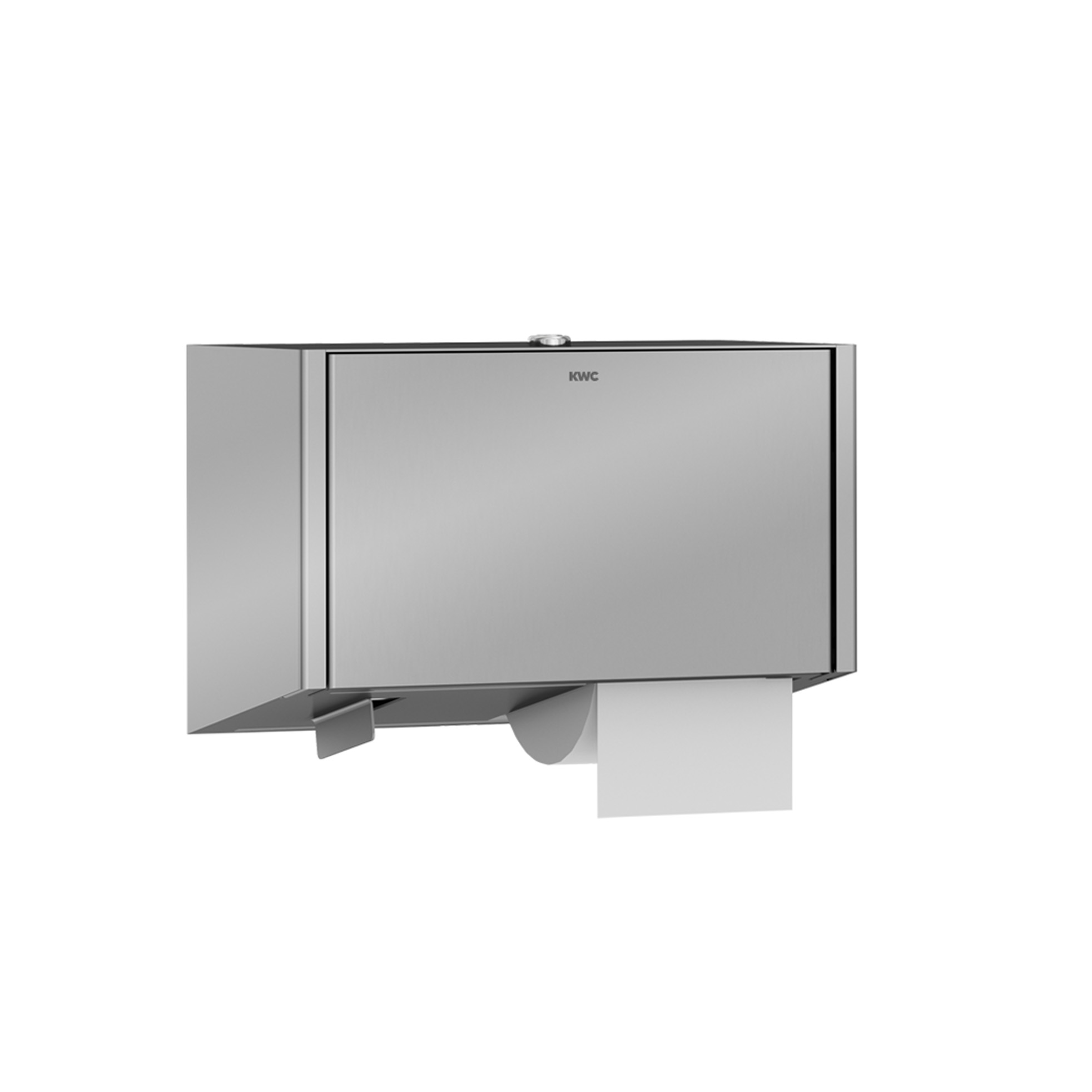 EXOS. double toilet roll holder for wall mounting