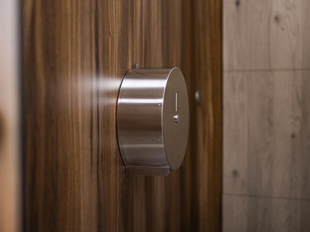 Stainless steel jumbo toilet roll holder
