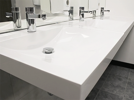 Miranit composite wash basin