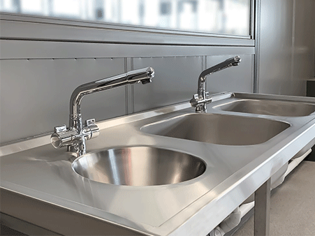 Bespoke stainless steel sink
