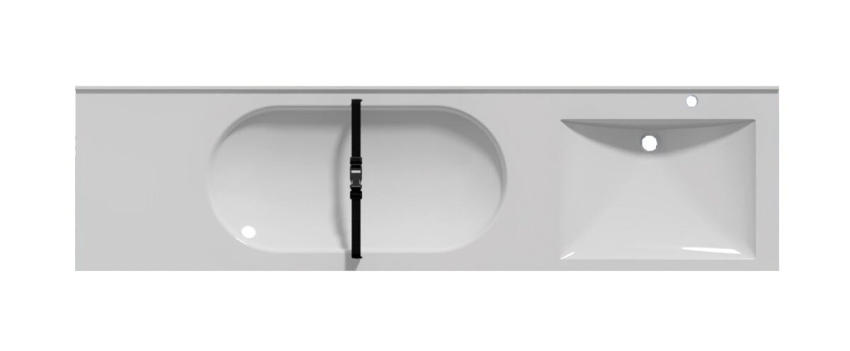 Cambrino solid surface baby change
