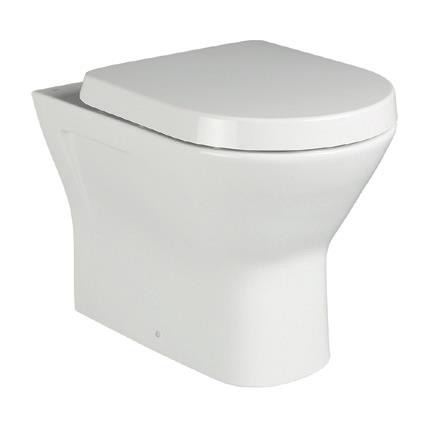 Back to wall rimless ceramic WC pan